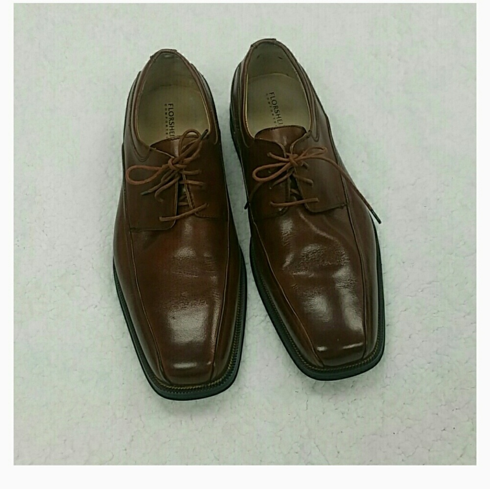 Florsheim Oxford Brown Leather Dress Shoes size 10 3E - Picture 8 of 8